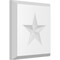 Ekena Millwork Standard Sedgwick Star Rosette With Beveled Edge, 4"W x 4"H x 1/2"P ROSP040X040X050SDG07 - alternate 1